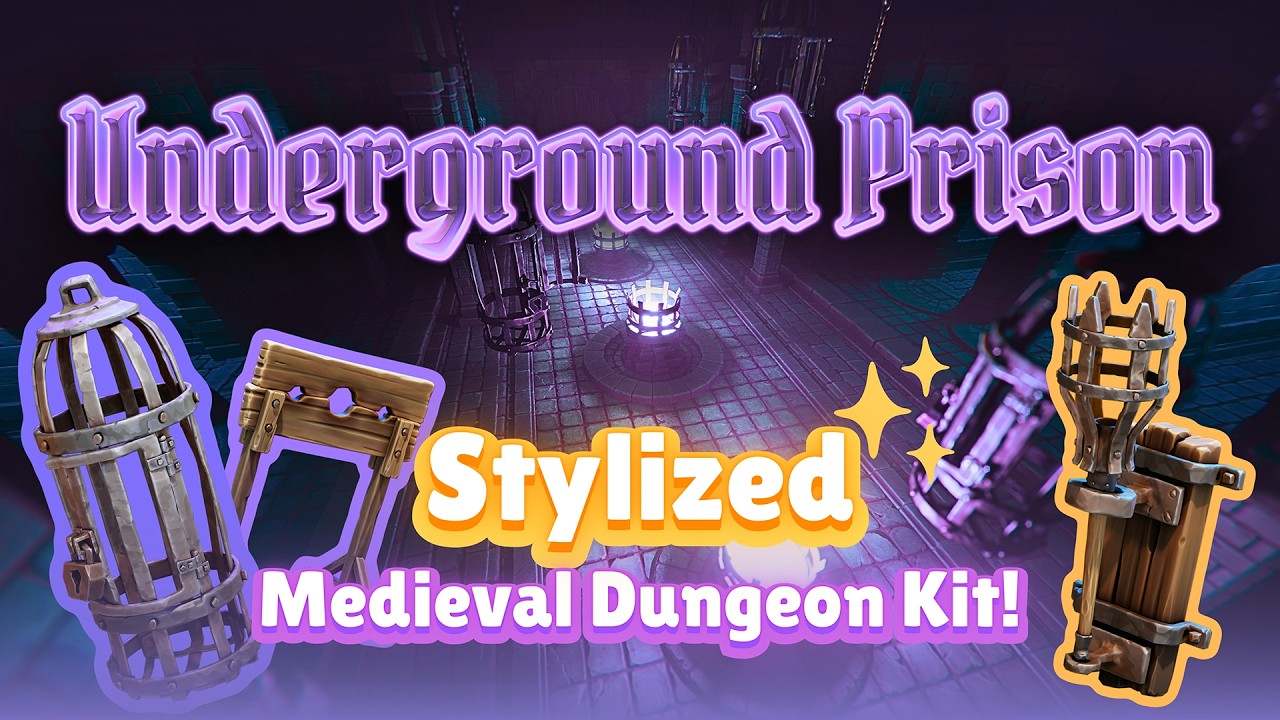 STYL-Dungeon | Underground Prison - Official Trailer | Stylized Medieval Dungeon Kit