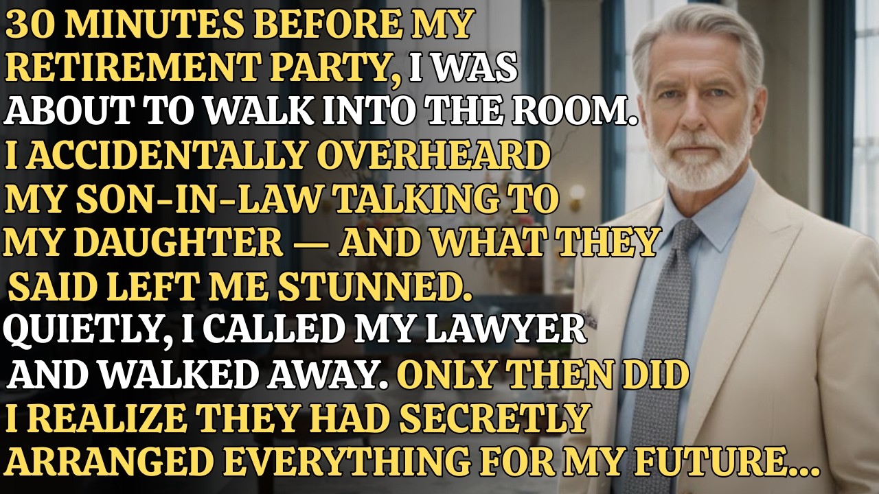 I Accidentally Overheard My Daughter And Son-In-Law’s Plan 30 Minutes Before My Retirement Party...