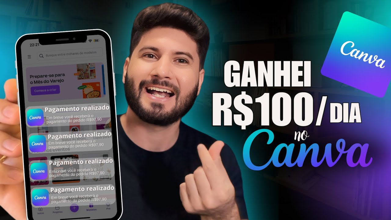 COMO GANHEI DINHEIRO COM O CANVA APRENDA A CRIAR TEMPLATES E LUCRE SEM SAIR DE CASA