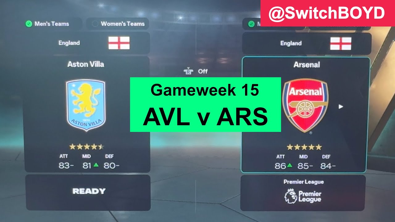 #GW15 ⚽ Aston Villa vs Arsenal Prediction - Premier League 2025/26 | SwitchBOYD