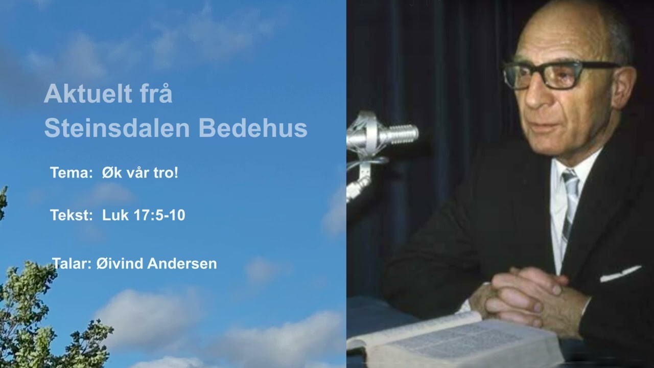 Øivind Andersen: Øk vår tro!