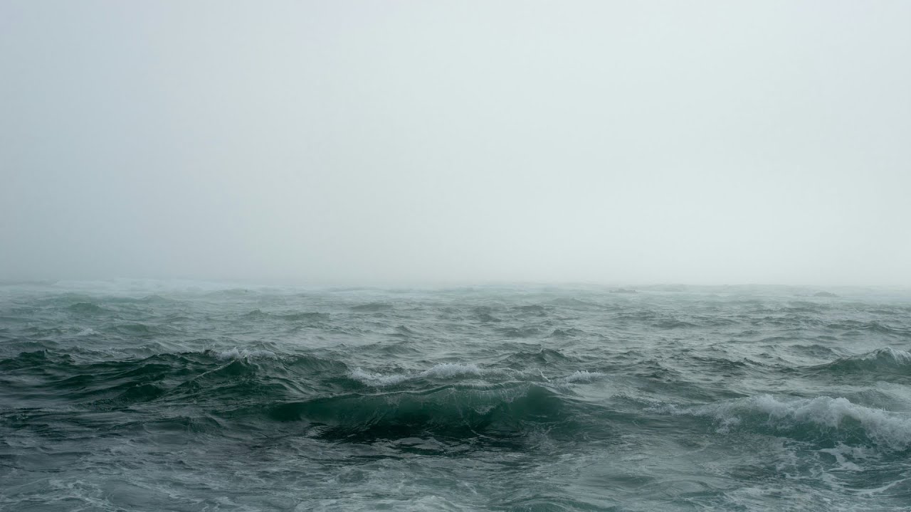 Rain & Thunder by the Ocean - Night Storm Sounds