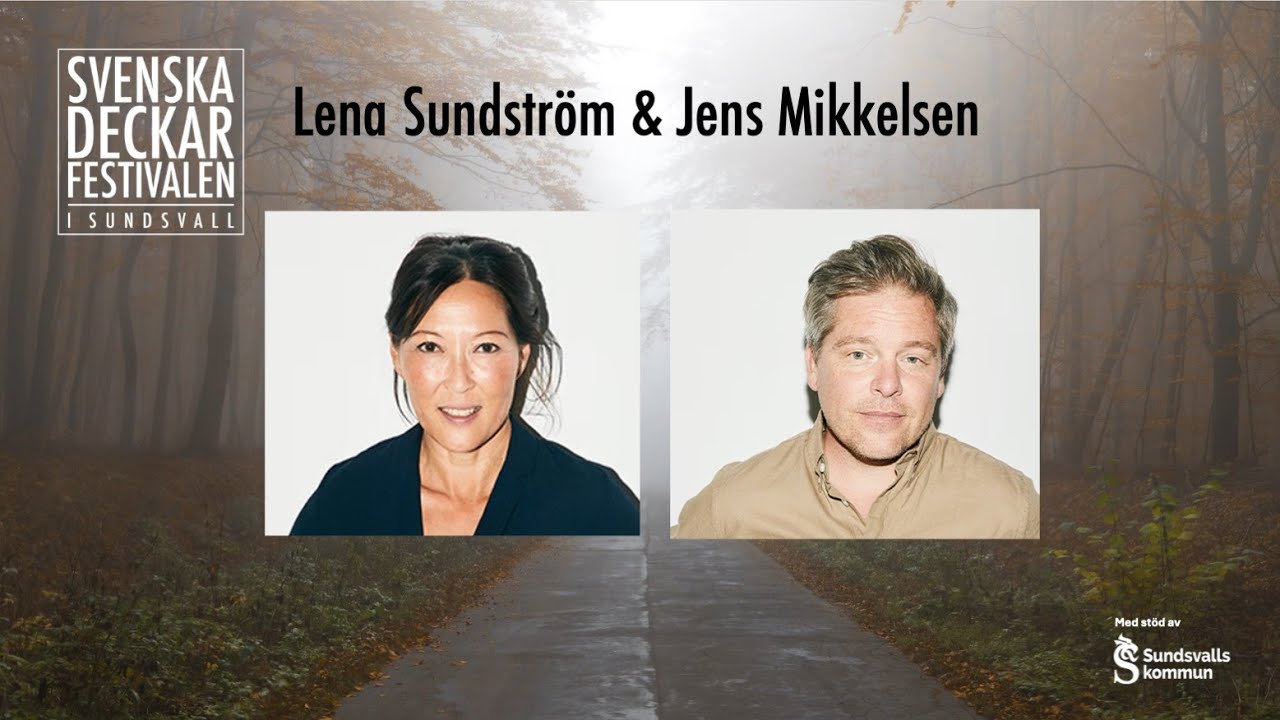 Svenska deckarfestivalen 2024 Lena Sundström och Jens Mikkelsen