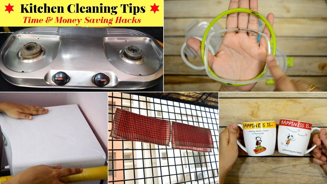 10 Useful Kitchen Cleaning TIPS / HACKS | Habits for Clean & Organized Kitchen | Urban Rasoi