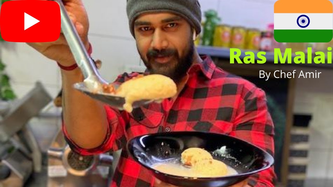 *POSTRE DE LA INDIA en 10 minutos, fácil y Delicioso. Receta en español RAS MALAI por CHEF AMIR*