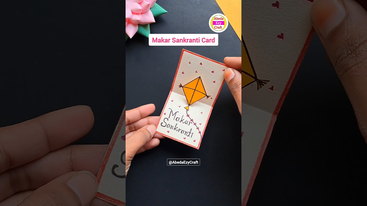 DIY Makar Sankranti Card | Makar Sankranti Card Making 