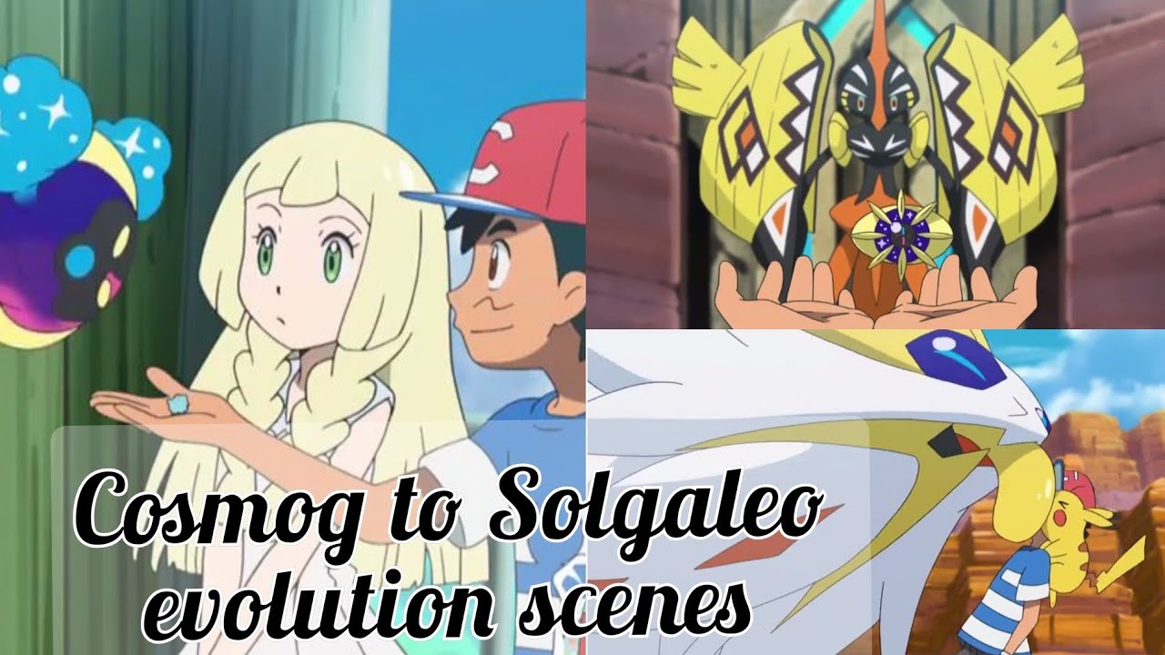 Cosmog to Solgaleo evolution scenes|😊😌 Pokemon Sun and Moon|