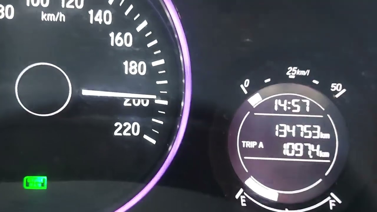 honda hrv top speed 215kmh
