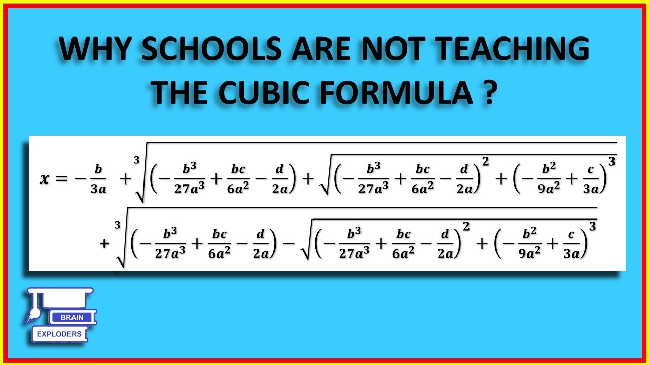 Why THE CUBIC FORMULA Doesn’t Always Work: Application, Example and Explanation