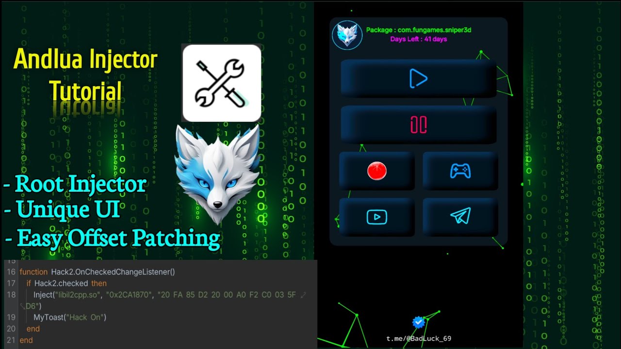 Andlua Injector Tutorial [Part 1] | Root Injector | Offset Patching Made Easy!