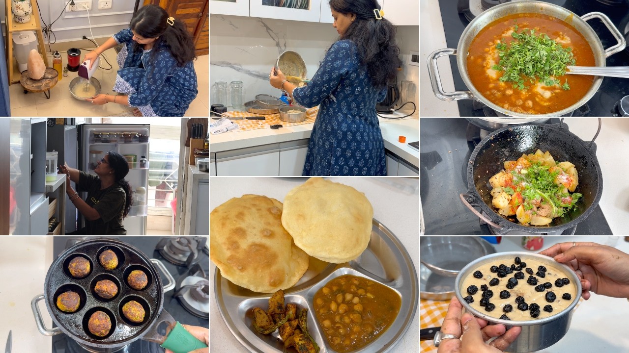 5 Yummiest No Onion No Garlic Recipes | Full Day Cleaning Cooking Baking | Perfect Bhatura recipe |