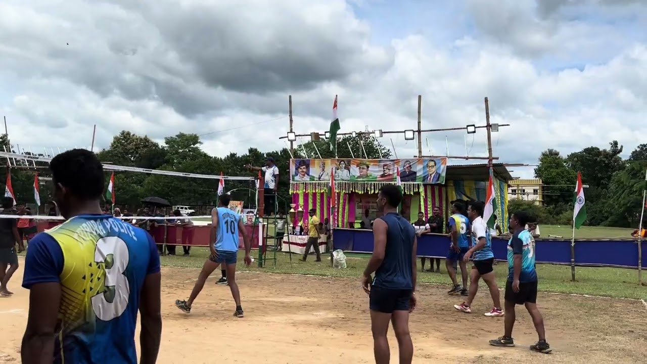 Valleyball tournament Tripura police vs Baikhora set-1 #lifestylevlog #valleyball 
