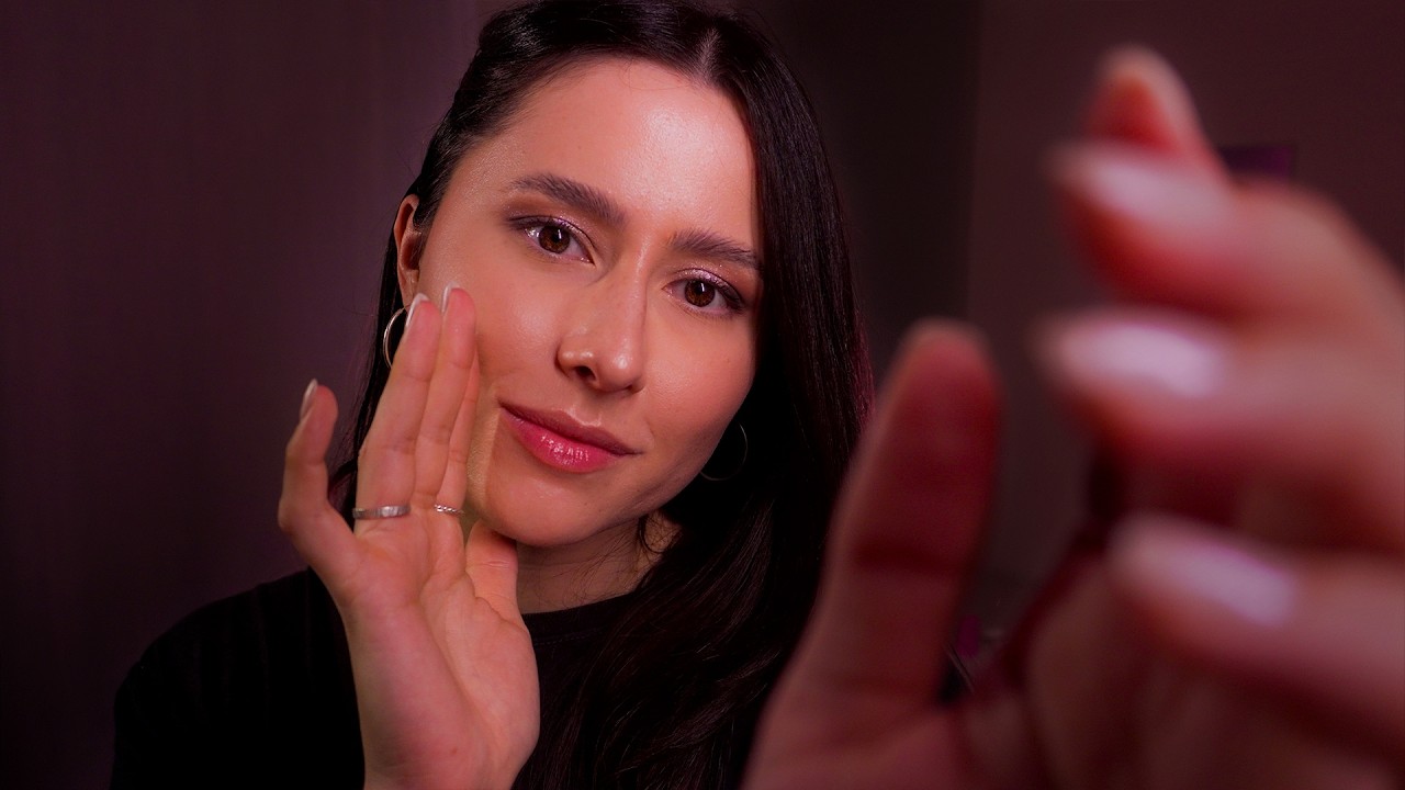 ASMR Slow hand movements to calm you down 💫 my intro, mouth sounds, mirrored touching, whispers