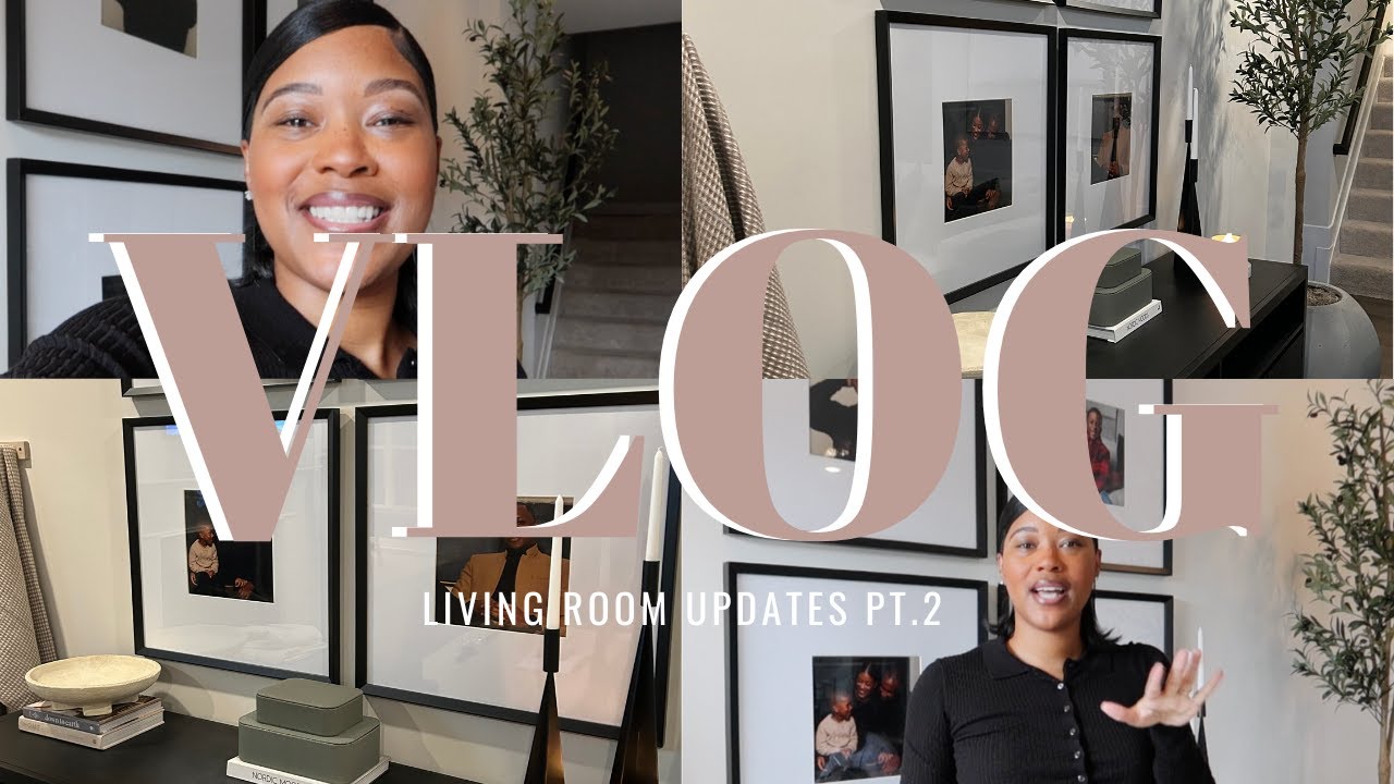 HOUSE TO HOME UPDATES: LIVING ROOM UPDATES PT. 2  | Diam Jackson
