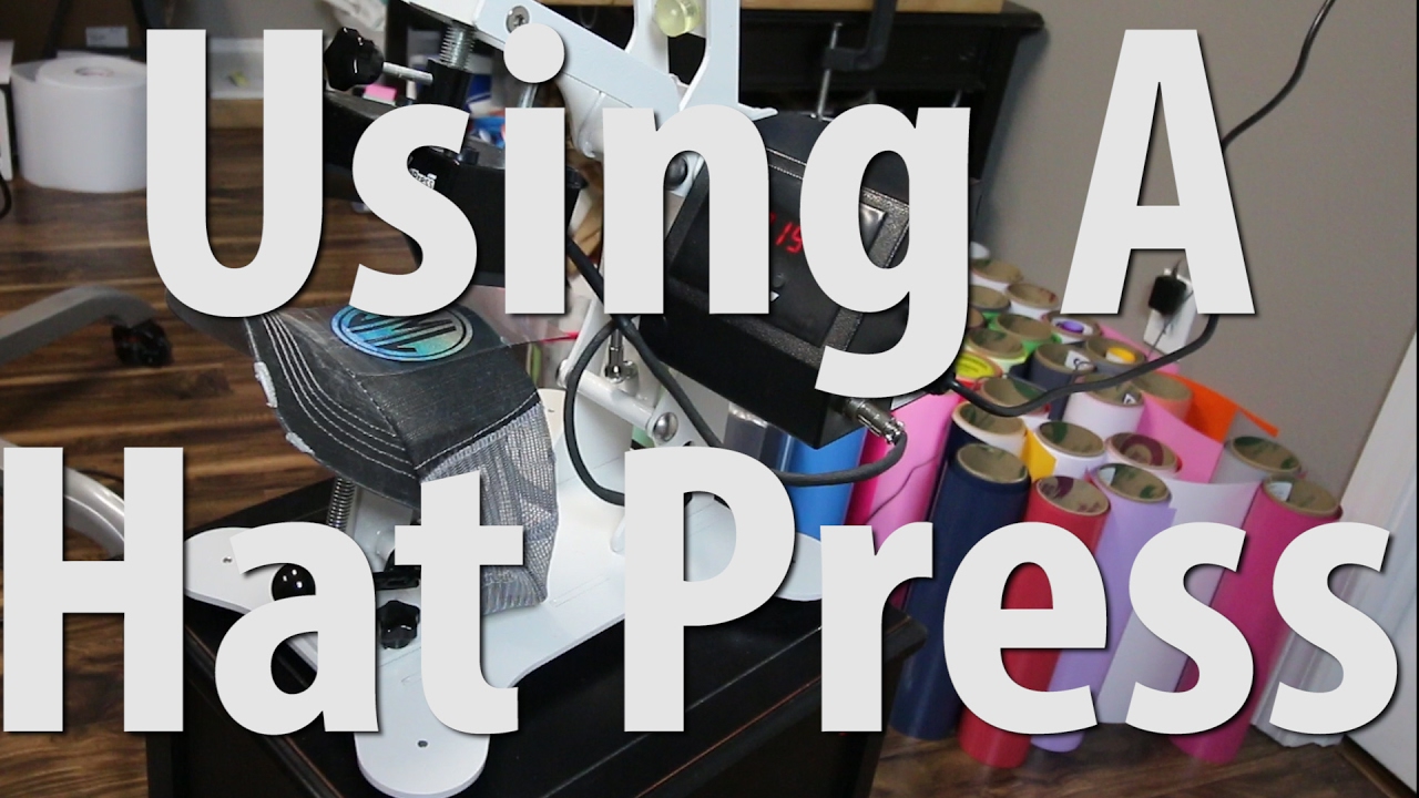 How to use a Hat Press To Add Vinyl and Rhinestones