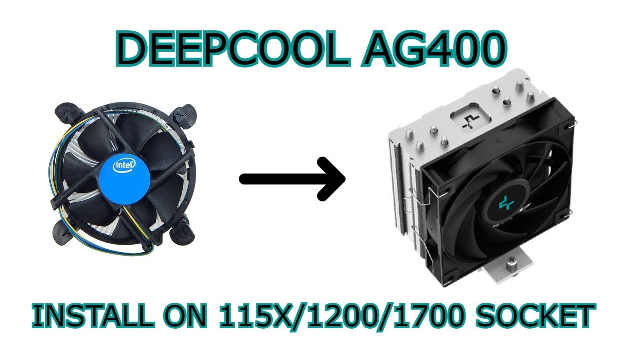 DEEPCOOL GAMMAXX AG400 | Step by Step CPU Swap + Cooler Install | Intel LGA 115X/1200/1700 Socket
