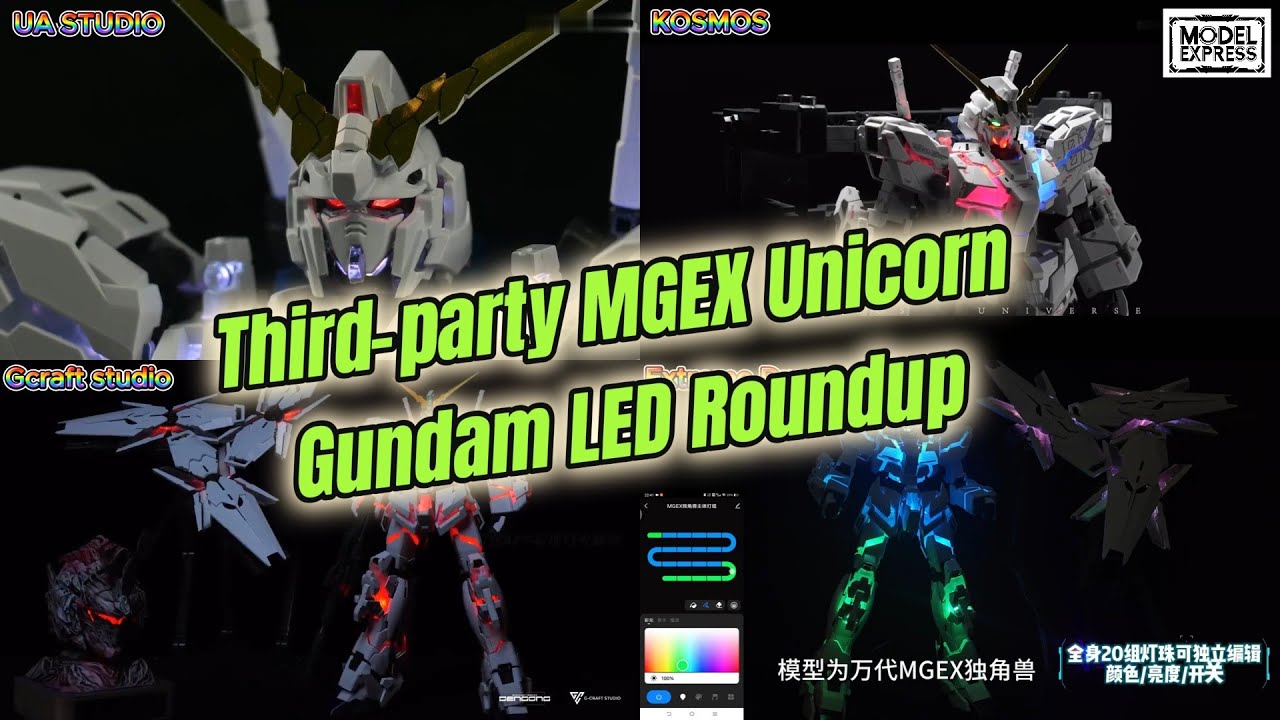 Сторонний обзор MGEX Unicorn Gundam LED #gundam #gunpla #unicom #unicomgundam #bandai #mgex