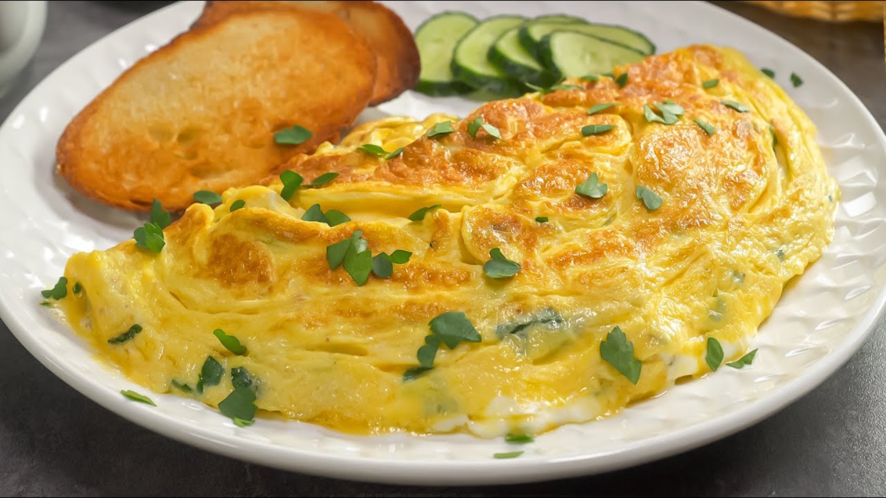 Вкусный завтрак за&nbsp;10 минут! Пышный ОМЛЕТ С&nbsp;ПОМИДОРАМИ И СЫРОМ на сковороде! Рецепт от&nbsp;Всегда Вкусно