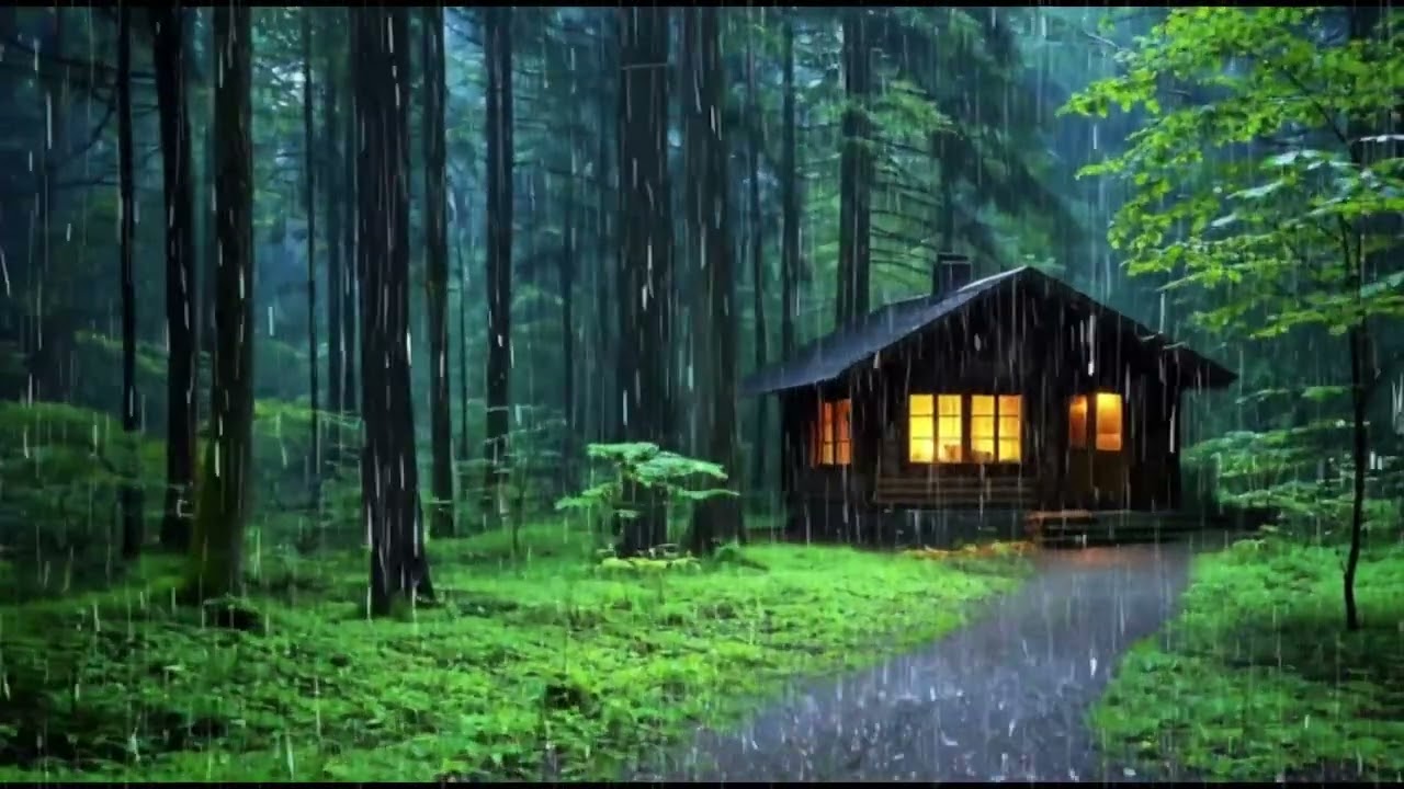Calm Night Rain Sounds for Deep Sleep  You Will Fall into an Instant Sleep with Heavy Rain 7h