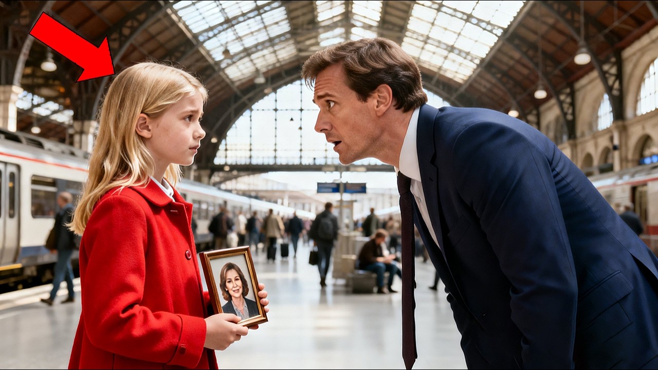 POOR GIRL VISITS AIRPORT DAILY WITH A PHOTO — A BILLIONAIRE FREEZES SEEING IT