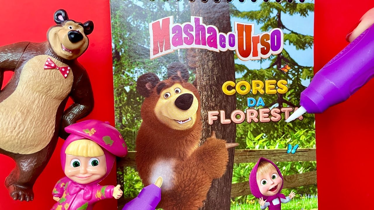 Masha e o Urso Pintam As Cores Da Floresta
