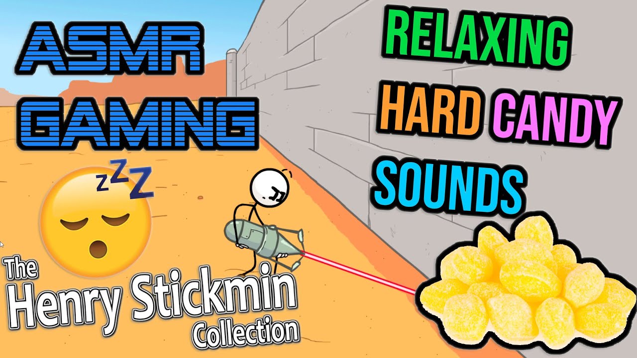 ASMR Gaming 😴 The Henry Stickmin Collection Relaxing Hard Candy 🎧 Clicking  Sounds + Whispering 💤