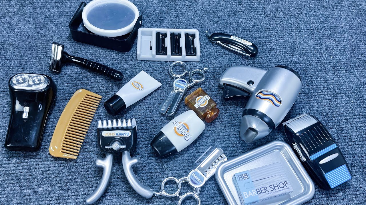 6 minutes perfect unboxing, barber's toolboxASMR | Toy Review
