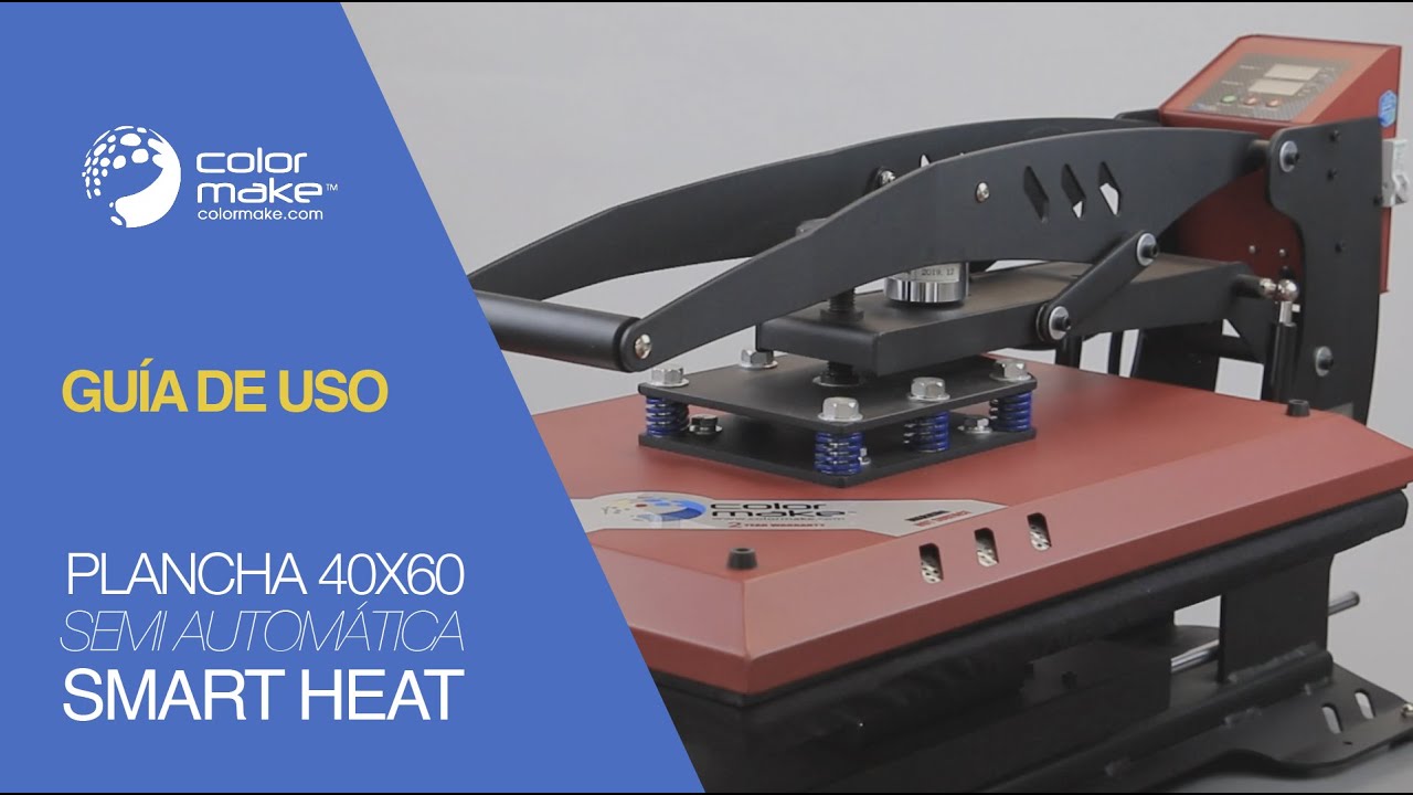 ➡️ Guía de uso | Plancha 40x60 Semi Automática Smart Heat
