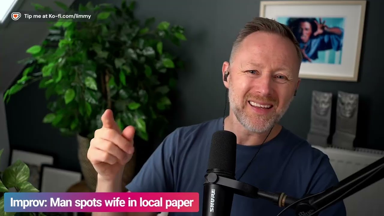 Limmy Improv: Man Spots Wife In Local Paper [2025-09-10]