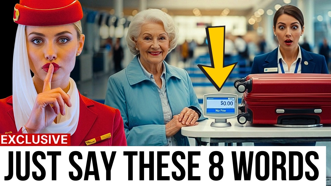 Flight Attendant Reveals : If You Say This at Check-In You Never Pay Baggage Fees Again as a Senior