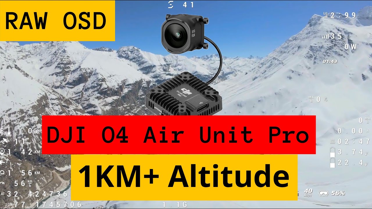 DJI O4 Air Unit Pro High Altitude Test | OSD