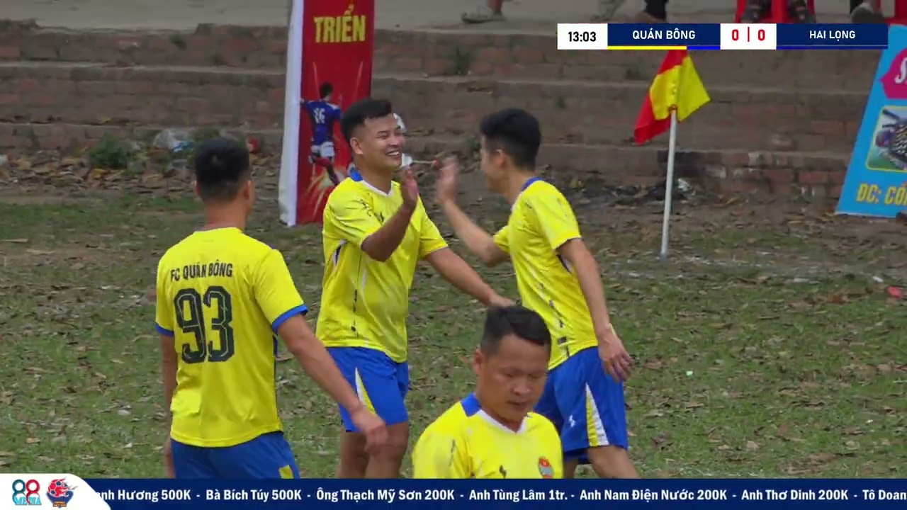 🏆Giải Bóng Đá Lễ Hội Truyền Thống Đình Chùa Lịch Sơn - Cẩm Lý - Lục Nam⚔️FC Quán Bông - FC Hai Lọng.