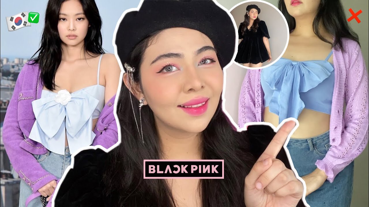 PROBANDO la ropa de BLACKPINK 💗🖤🤯 ¡no lo esperaba! Yesstyle haul | priso blossom