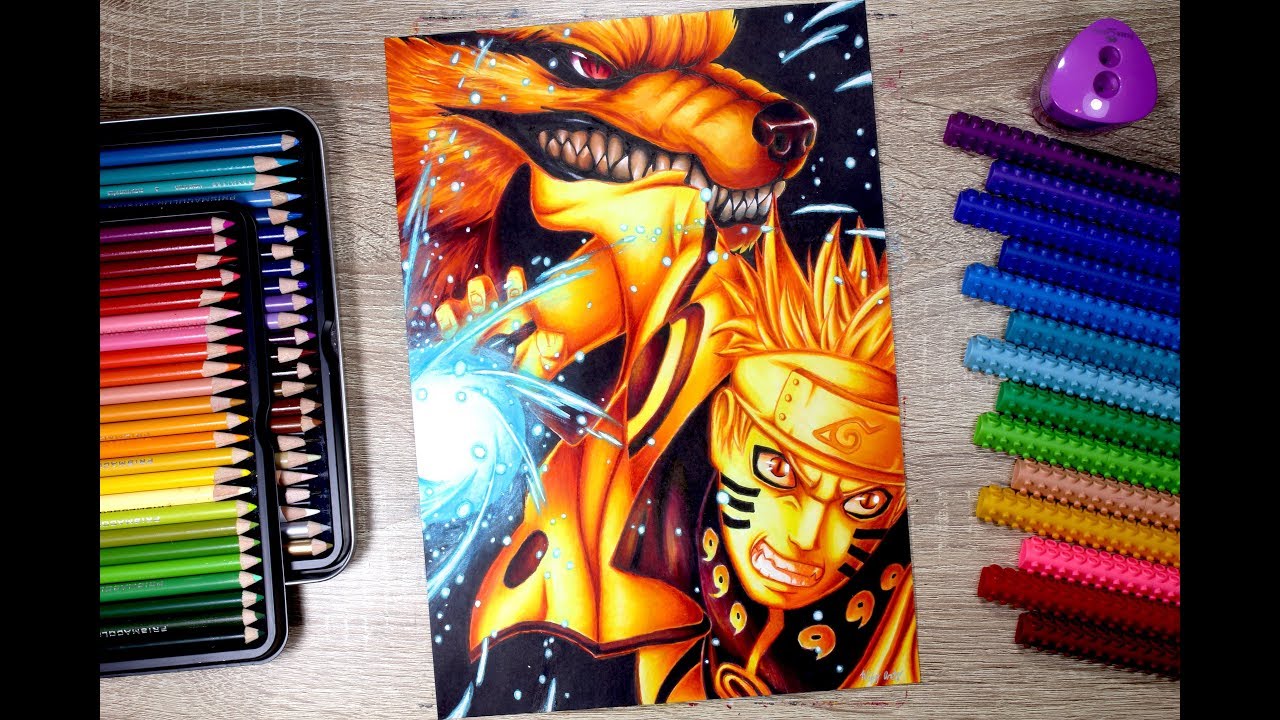 Drawing NARUTO Six Paths Sage Kurama Mode  | Wifey Arts