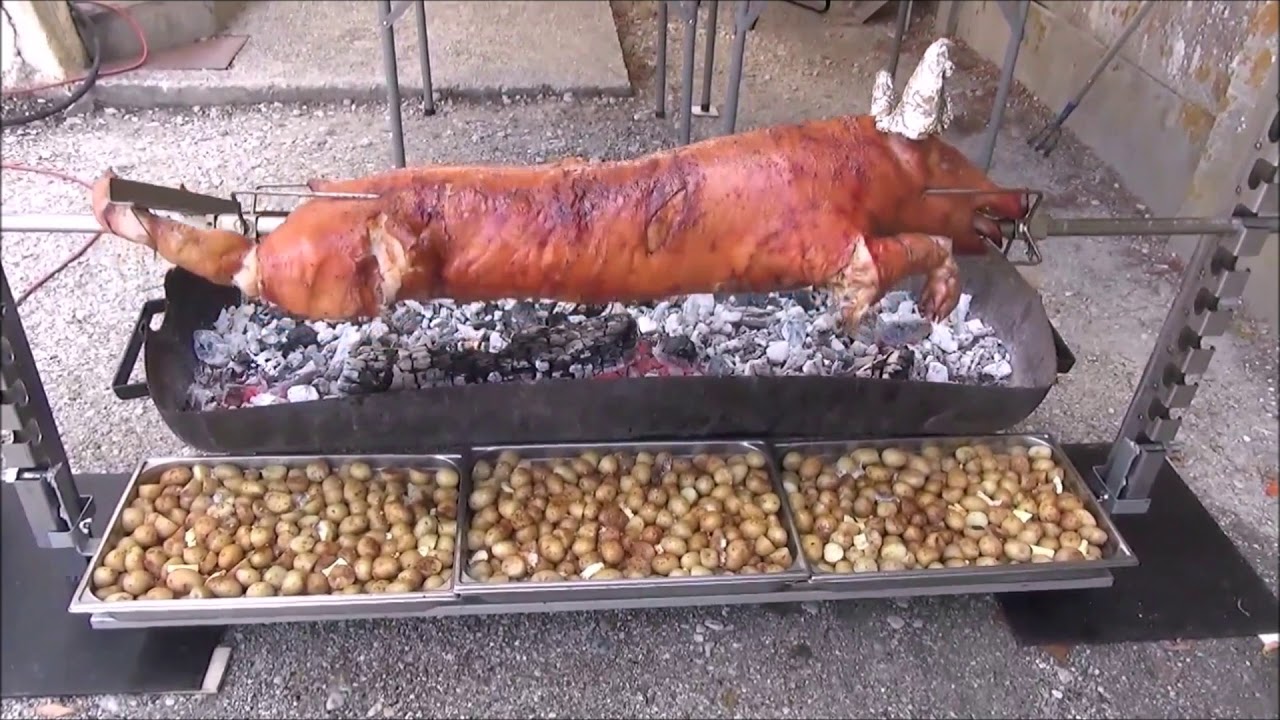 Porcelet a la broche, les papilles du gourmet