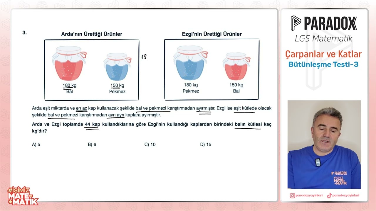 Çarpanlar ve Katlar-Bütünleşme testi-03