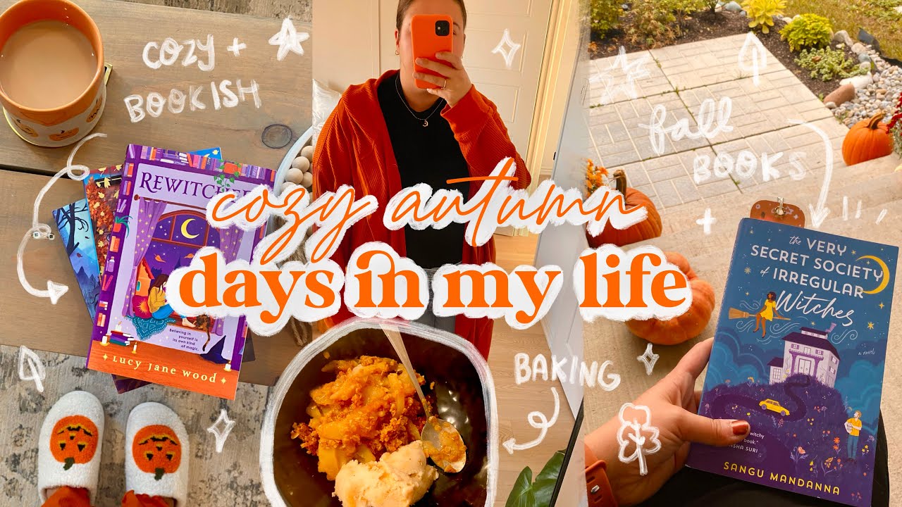 a cozy fall vlog ✨🍂🌻 books, baking and painting in my studio