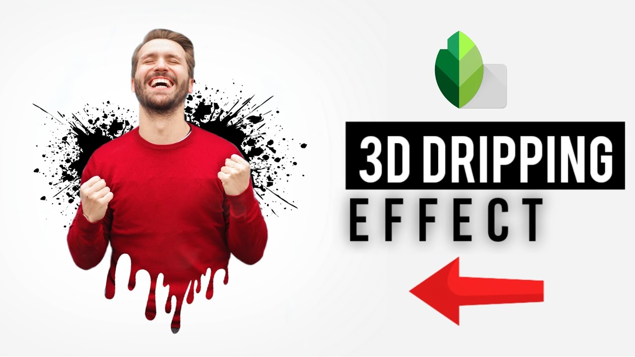 3d dripping effect snapseed | Photo Editing Tutorial