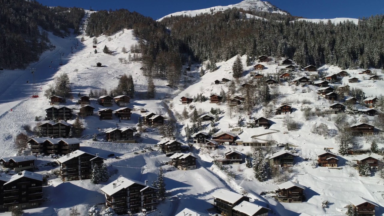 Grimentz Shot with a drone