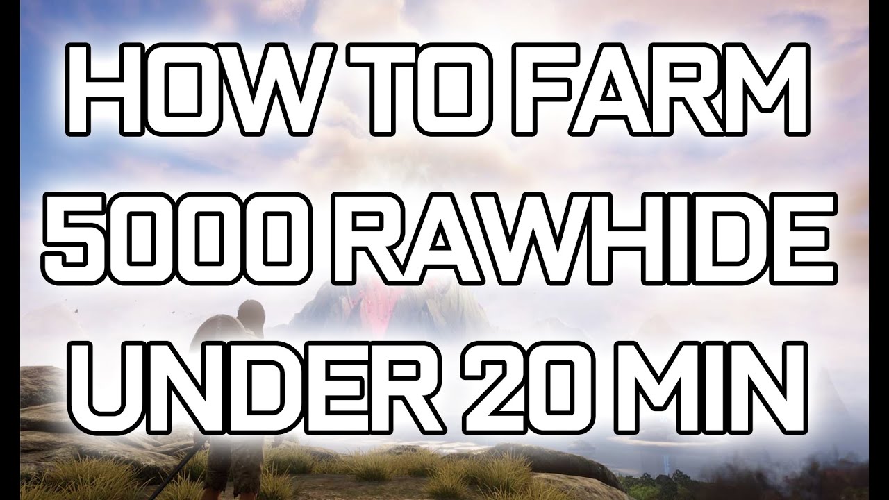 How to farm 5000 Rawhide under 20 min?