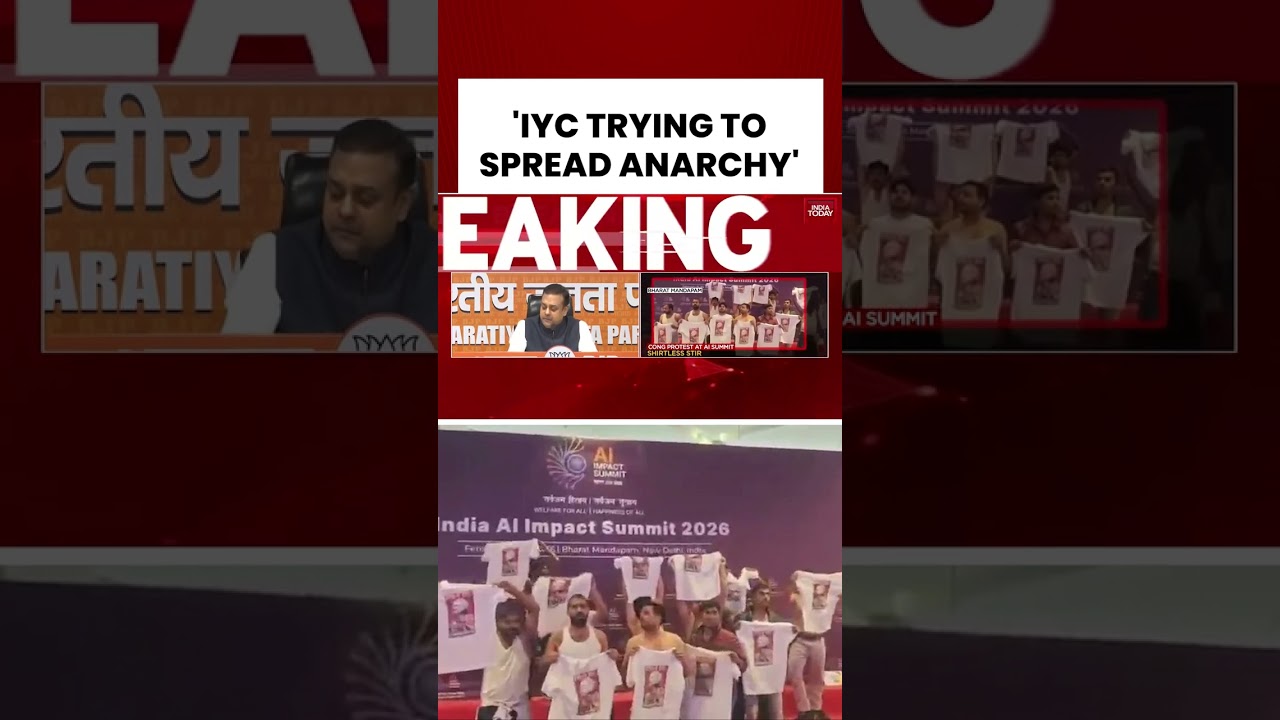 BJP Calls Congress Protest at India AI Summit an &lsquo;International Embarrassment&rsquo; #iyc #rahulgandhi