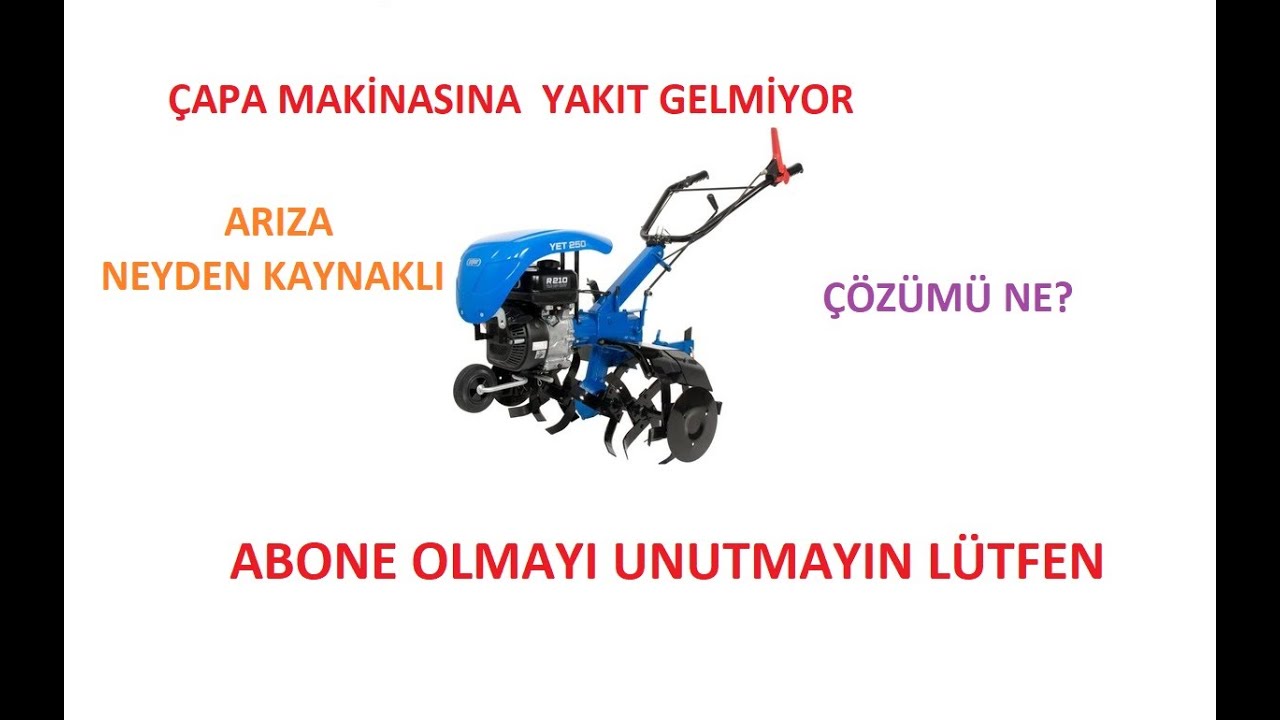 YAKIT GELMİYOR - SEBEBİ NEDİR - YET 300 - HONDA - ÇAPA MAKİNASI
