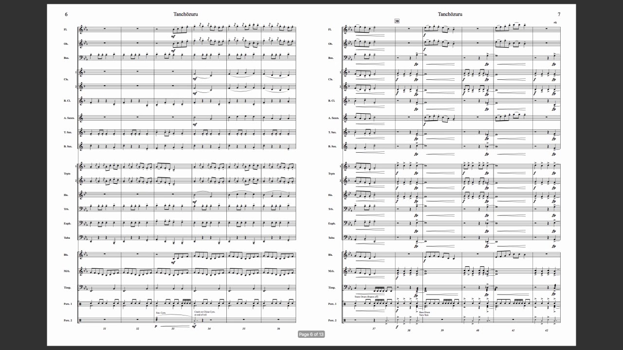 Tanchōzuru (Randall Standridge, FJH Music)