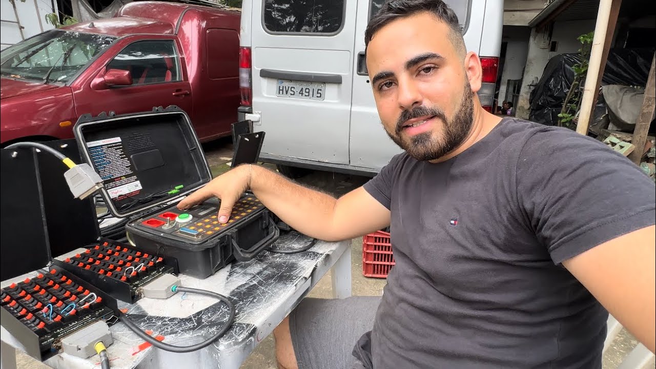 Como operar uma mesa de fogos em série com @iosmarsantosof