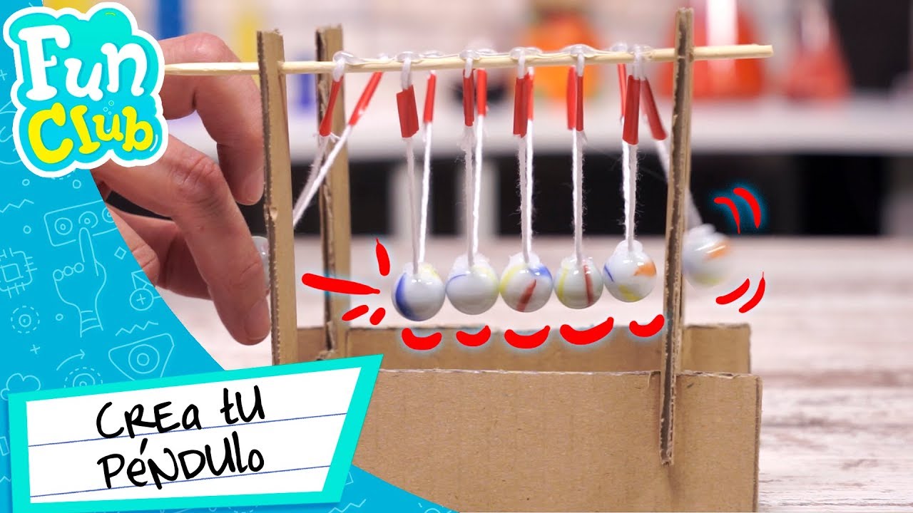 ¡Haz un PÉNDULO de NEWTON! 👨‍🔬 Experimenta en CASA | Fun Club