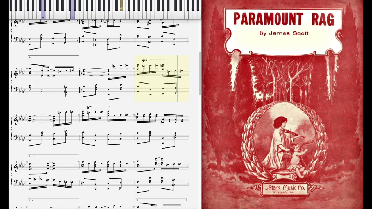 Paramount Rag - James Scott by James Scott (1917, Ragtime piano)