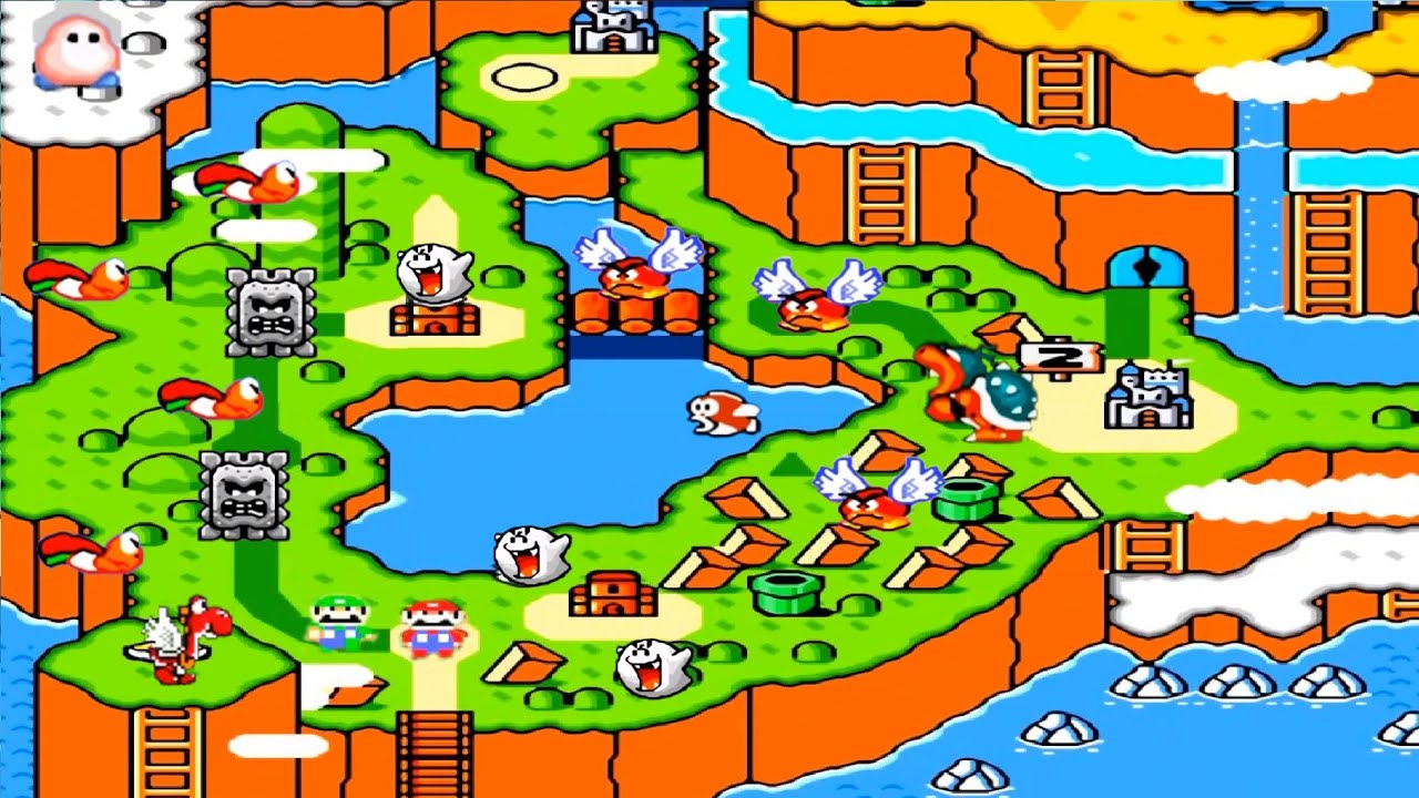 Super Mario World Remastered HD: World 2: Donut Plains