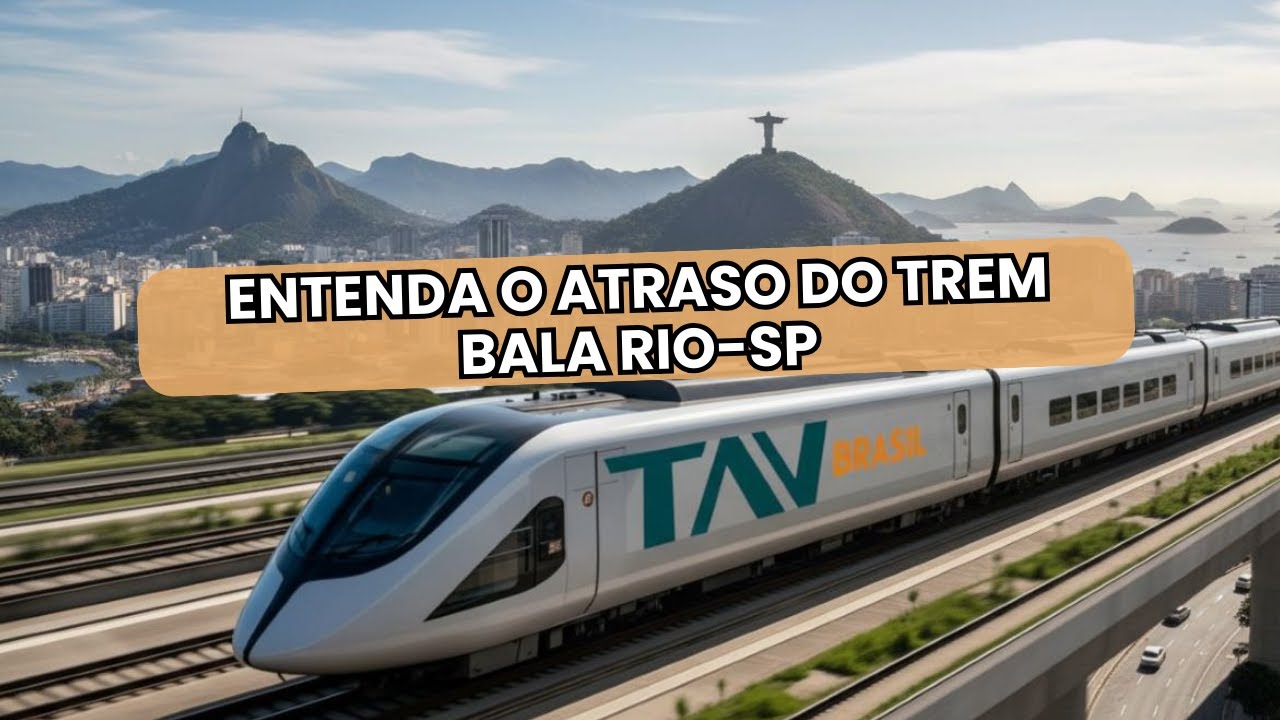 OBRAS DO TREM BALA RIO-SP DEVEM ATRASAR