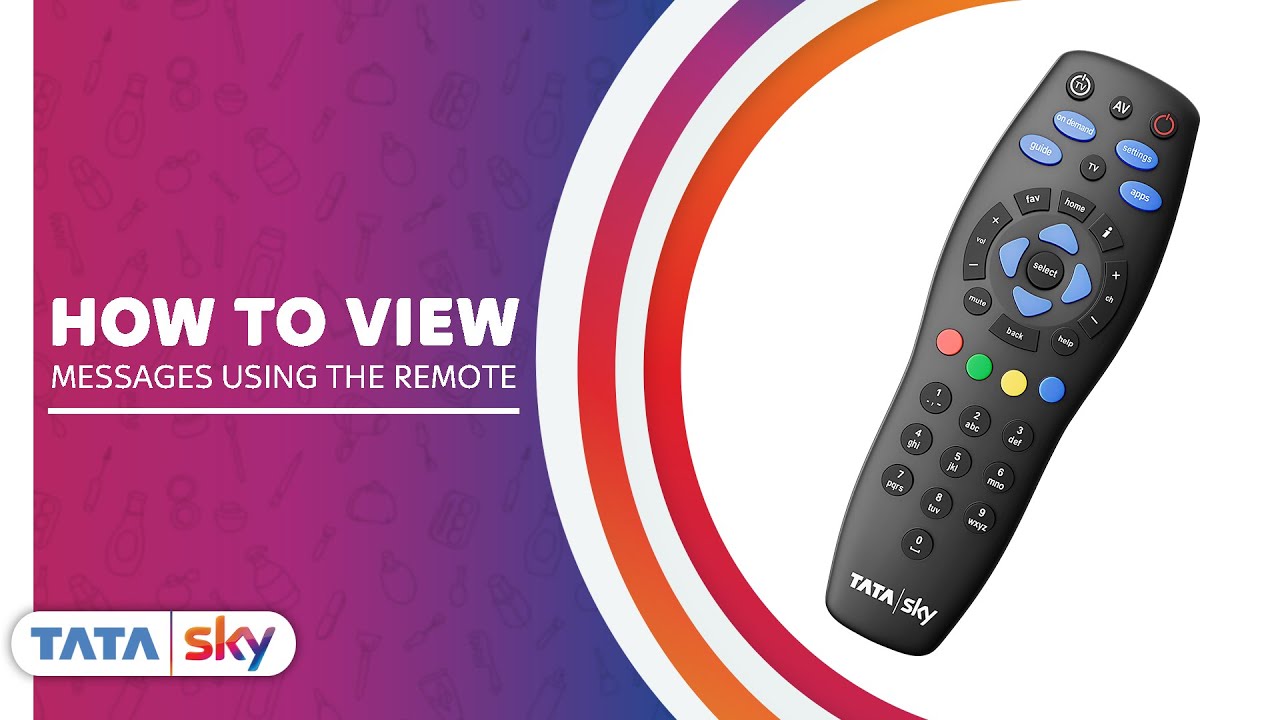 Tata Sky | How to view messages using the remote