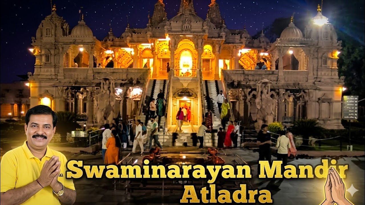 BAPS Shri Swaminarayan Mandir Atladara l BAPS Swaminarayan Temple Atladara in Vadodara l Vlog l